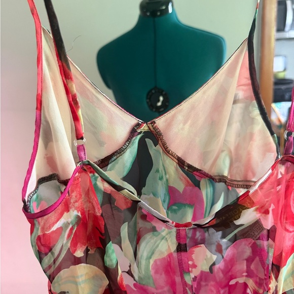Victoria’s Secret Gold Label Floral Slip Mini Dress - Large - Picture 3 of 4